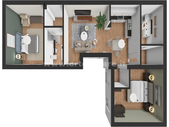 Busto Arsizio, Lombardia, 2 Camere Letto Camere Letto, 3 Stanze Stanze,2 BagniBagni,Appartamento,Vendita,3306